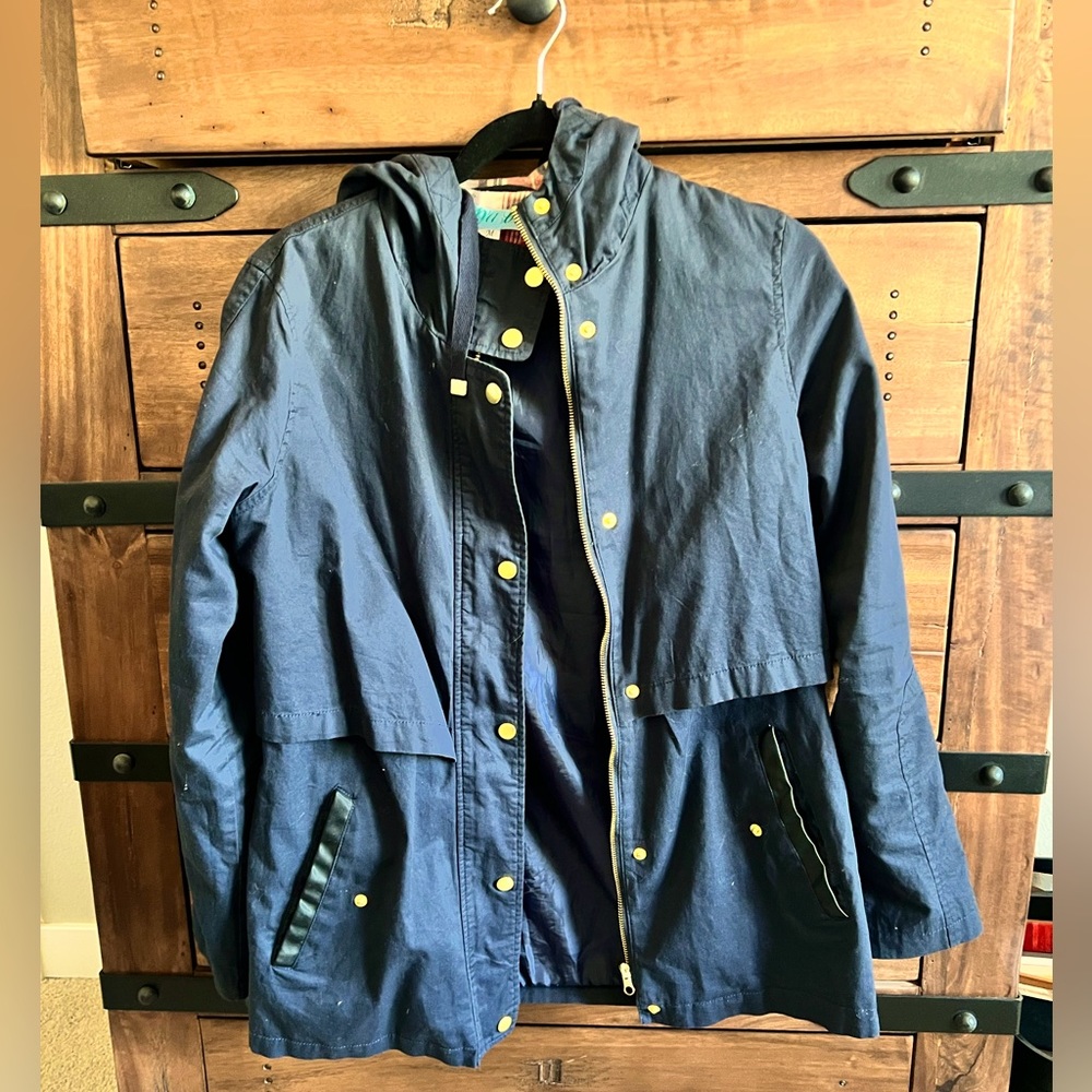 Dark Navy Lightweight cotton Coat - M